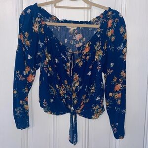 Rewind Floral Off the Shoulder Blouse